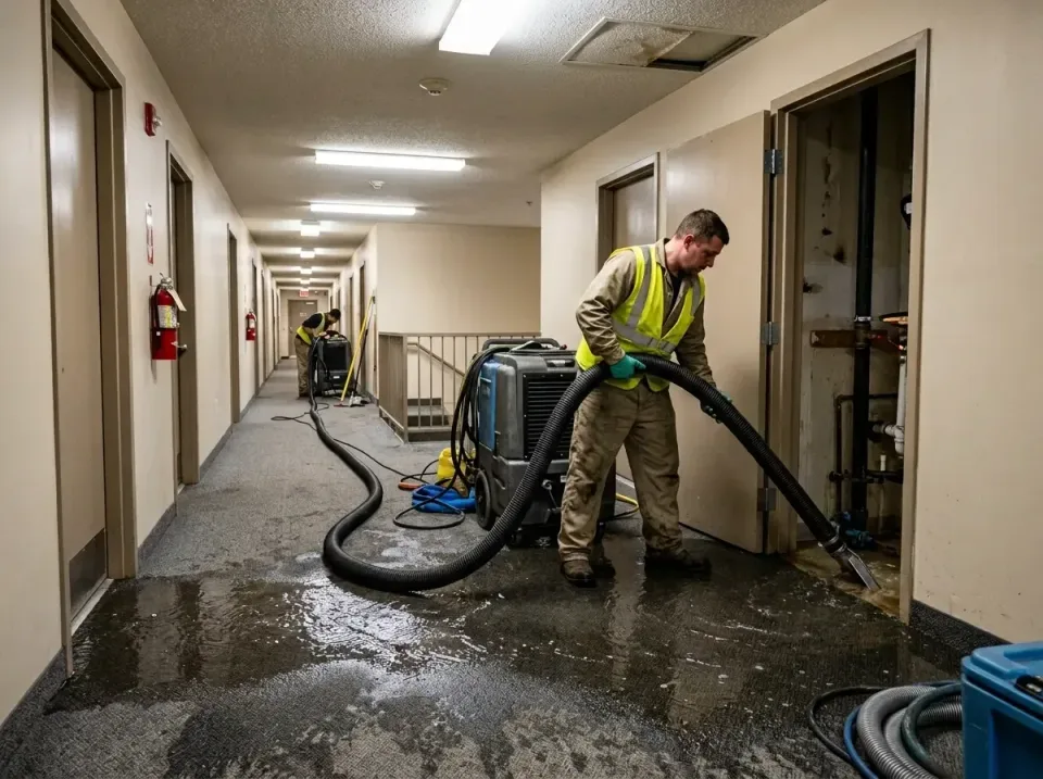 multi-unit-apartment-hallway-f-005 — frequently asked questions, Emergency Burst Pipe Water Extraction & Removal in Bellevil…